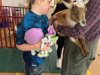 Student at Step Up Autism Alternative Education program at Stepping Stones Ohio pets animal