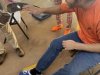 Student at Step Up Autism Alternative Education program at Stepping Stones  Ohio learns about  bird wings