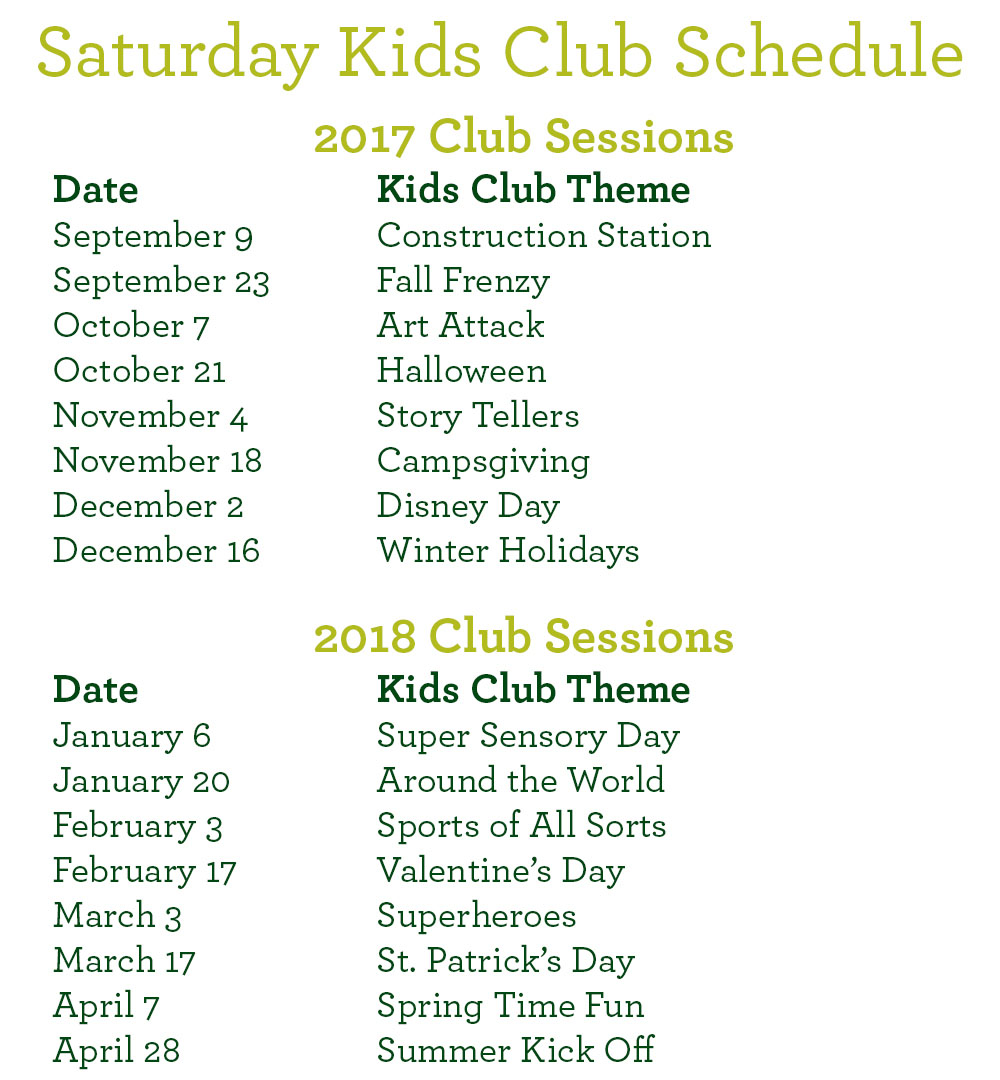 Kids Clubs - Kids Days Out