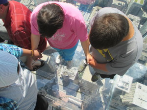 Matthew, Lizzy and Daniel loved the 360' view from the SkyDeck!