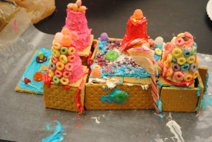 The winning gingerbread house - look at all of that creativity! 