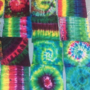 Tie dye can sometimes be a mystery, and you never know exactly how it will turn out. Our participants did a fantastic job though--this tie dye looks awesome!