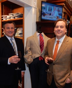Stepping Stones' board of trustees vice president John Mongelluzzo and Romualdo store owner Trevor Furbay