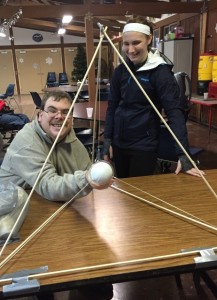 We had a blast making snowball catapults recently!