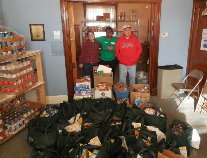 Fall food drive donation to Zion United Food Pantry - Stepping Stones Ohio