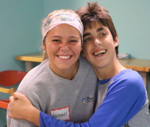 The Christ College Nursing students volunteer at Stepping Stones Weekend Respite program at Camp Allyn.