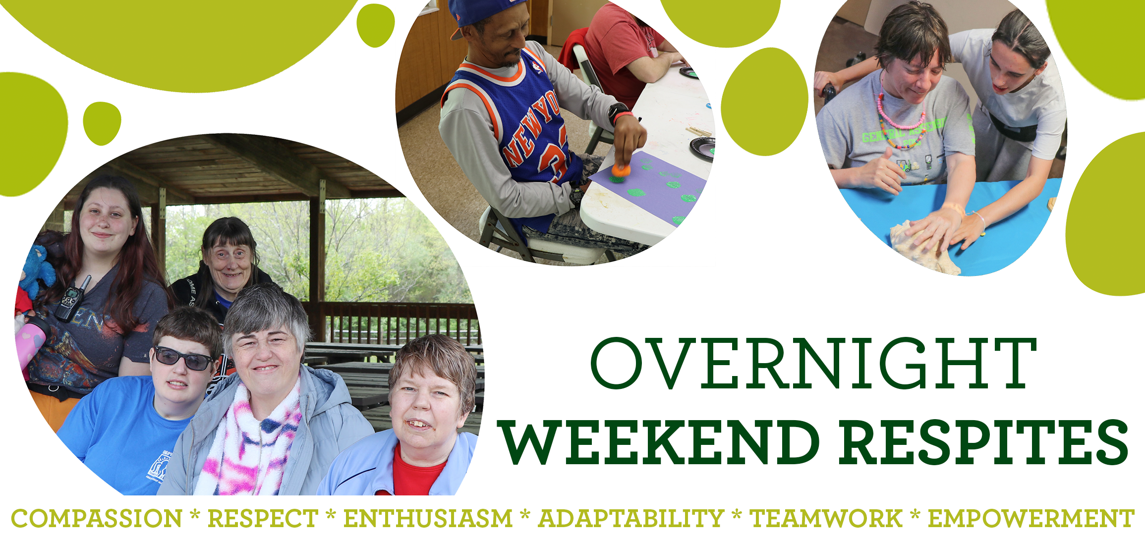 Overnight Weekend Respite Care for teens and adults with disabilities in Greater Cincinnati, Ohio