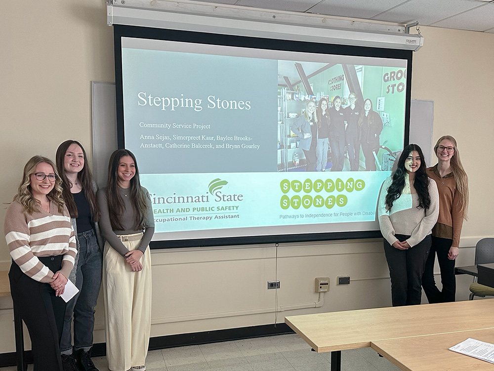 Cincinnati State Occupational Therapy students partner with Stepping Stones Step Up Autism Alternative Education program